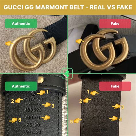 blue gucci signature leather belt real or fake|Real vs Fake: Gucci Belt .